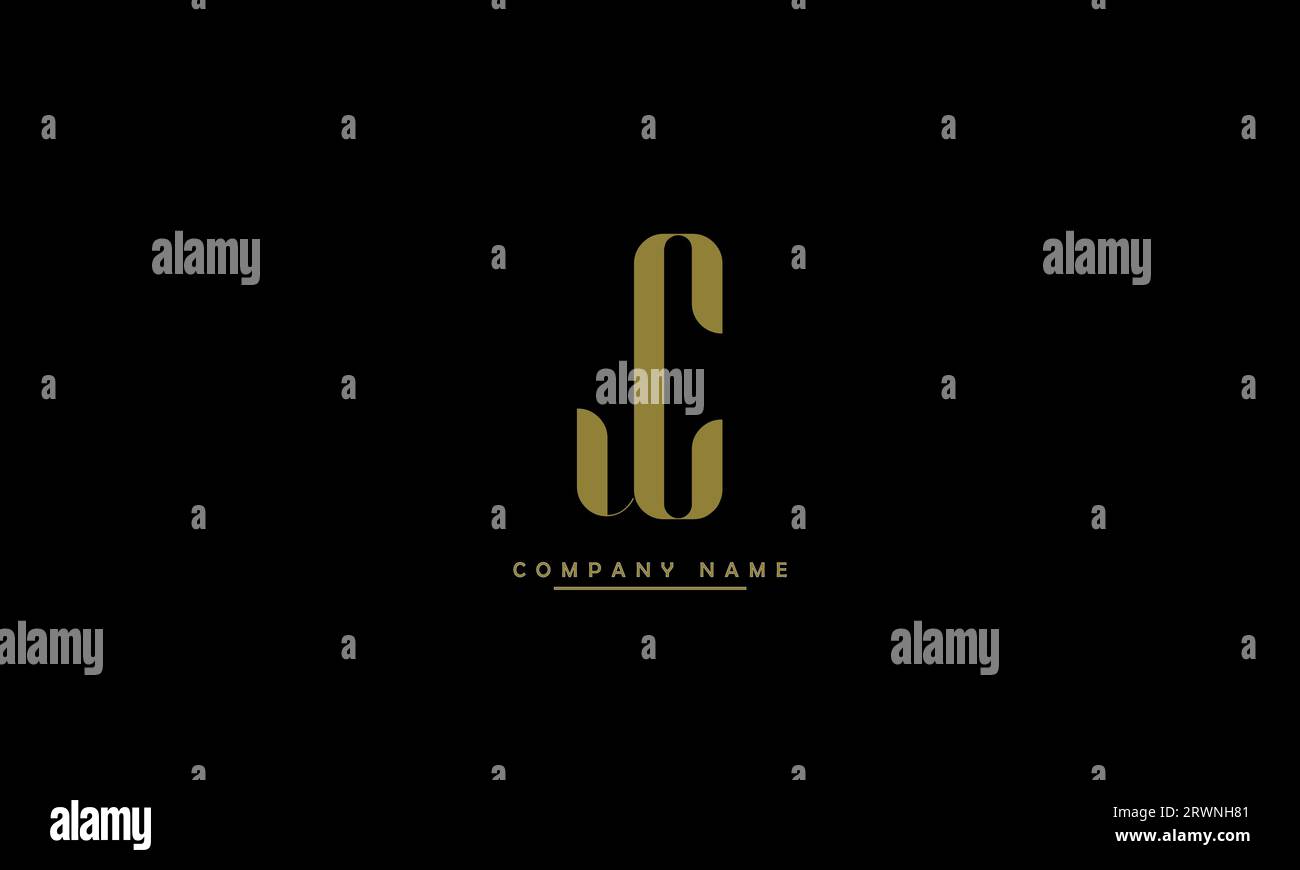 CL, LC lettres abstraites logo Monogramme Illustration de Vecteur