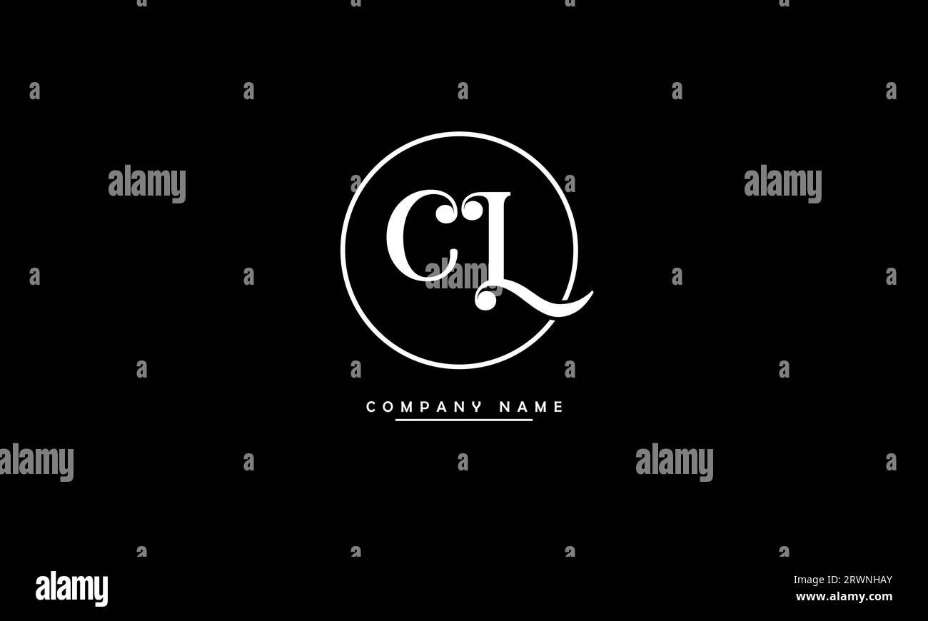 CL, LC lettres abstraites logo Monogramme Illustration de Vecteur