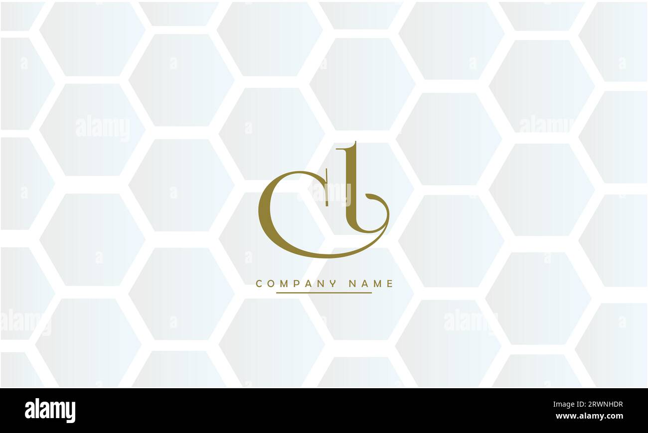 CL, LC lettres abstraites logo Monogramme Illustration de Vecteur