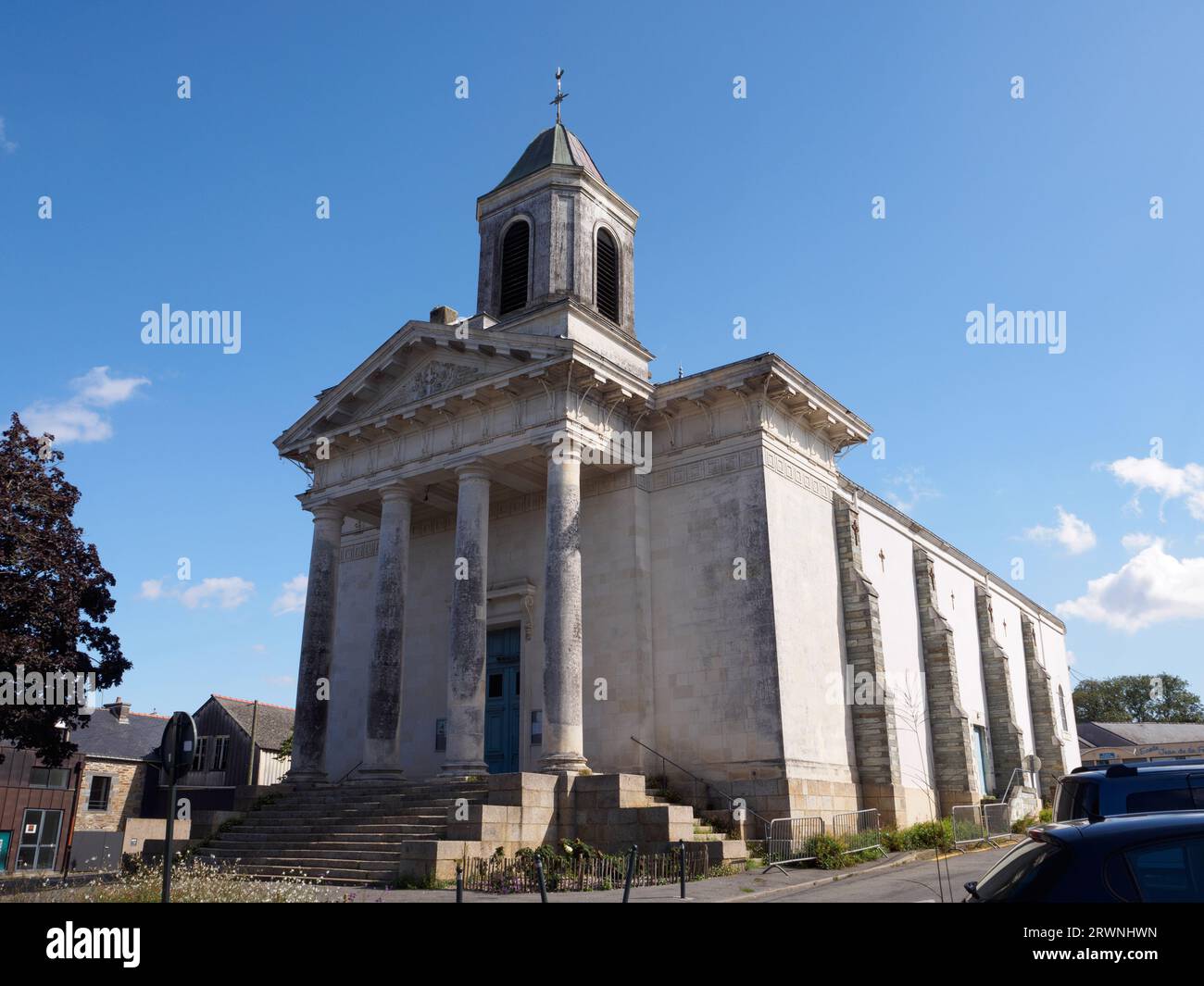 Église Saint-Nicolas-de-Myre, la Gacilly Banque D'Images