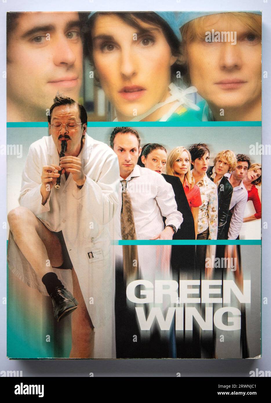 Couverture de la saison 1 coffret DVD de la série télévisée comique britannique Green Wing, qui était à l'origine diffusée sur Channel 4 Banque D'Images