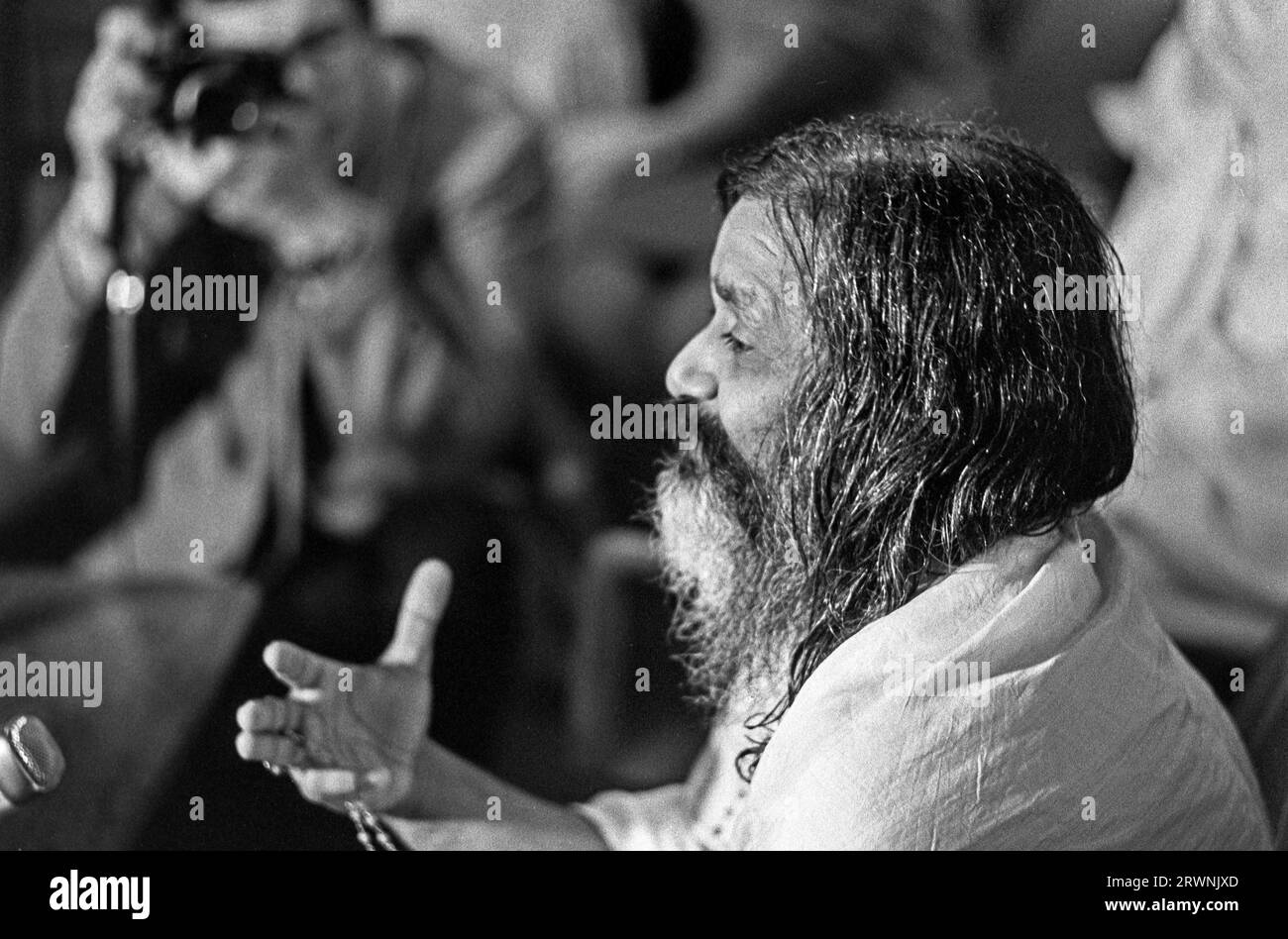 Maharishi Mahesh Yogi, en suède photo: Bo Arrhed Banque D'Images