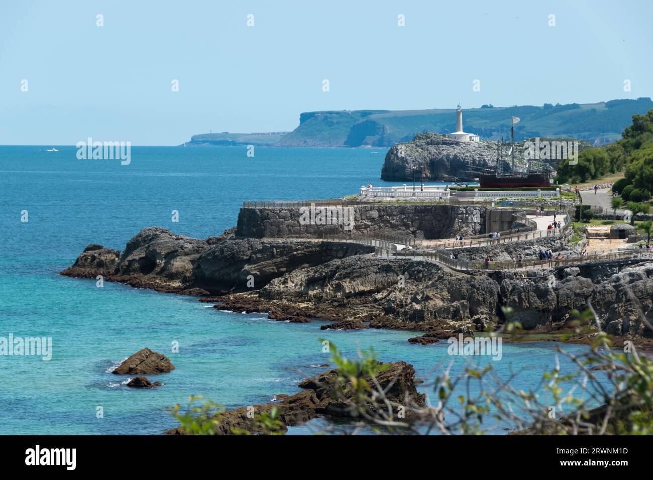 Plage de la province de Cantabrie, Espagne Banque D'Images