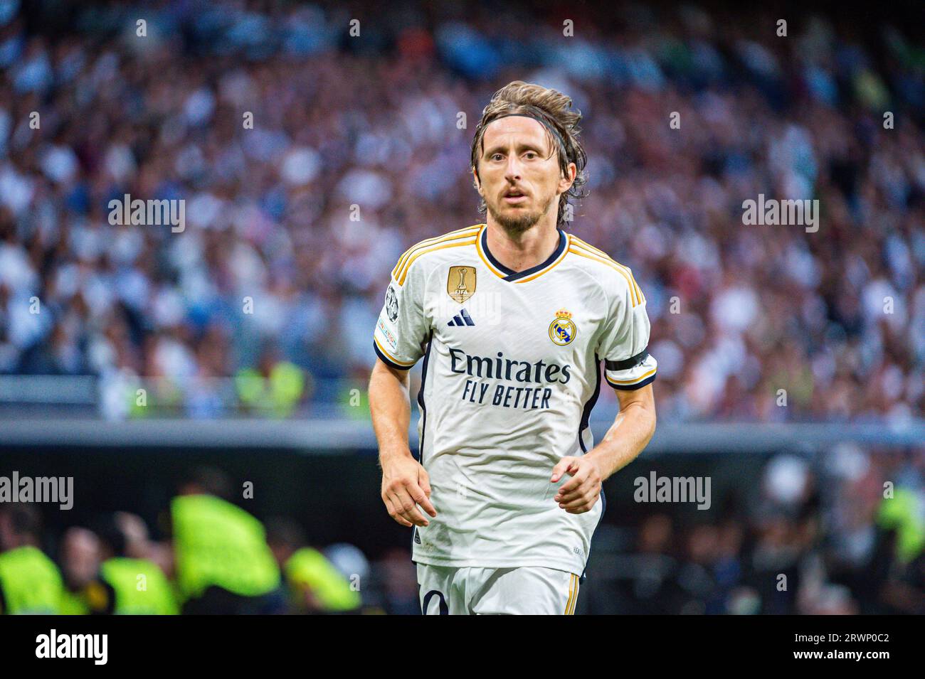Madrid, Espagne. 20 septembre 2023. Luka Modric (Real Madrid) pendant le match de football entre le Real Madrid et l'Union Berlin valable pour la journée de match 01 de l'UEFA Champions League disputée au stade Santiago Bernabeu le 20 septembre 2023 à Madrid, Espagne crédit : Agence photo indépendante/Alamy Live News Banque D'Images