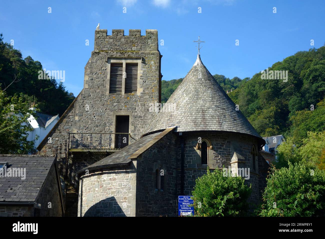 St John the Baptist Church, Lynmouth, Exmoor National Church, Devon, Angleterre, Royaume-Uni en septembre Banque D'Images