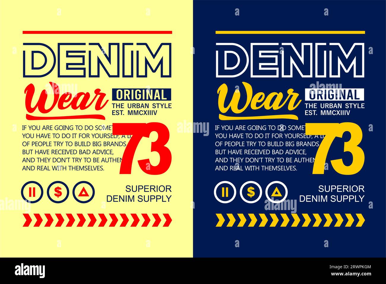 denim wear, style urbain, pour t-shirt, affiches, étiquettes, etc. conception vectorielle Illustration de Vecteur