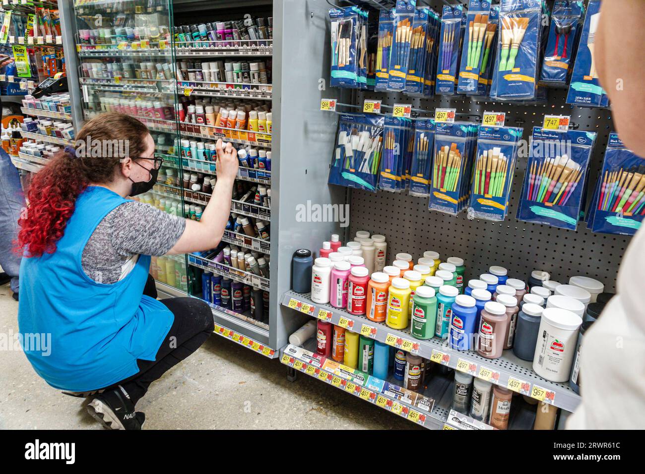 Miami Hialeah Gardens Florida, Walmart Supercenter intérieur intérieur intérieur à l'intérieur, grand magasin discount, magasins d'affaires magasins marchands marchés Banque D'Images