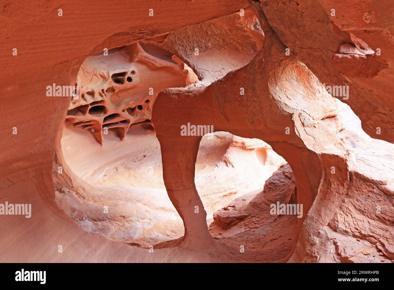 Windstone Arch - Valley of Fire State Park, Nevada Banque D'Images