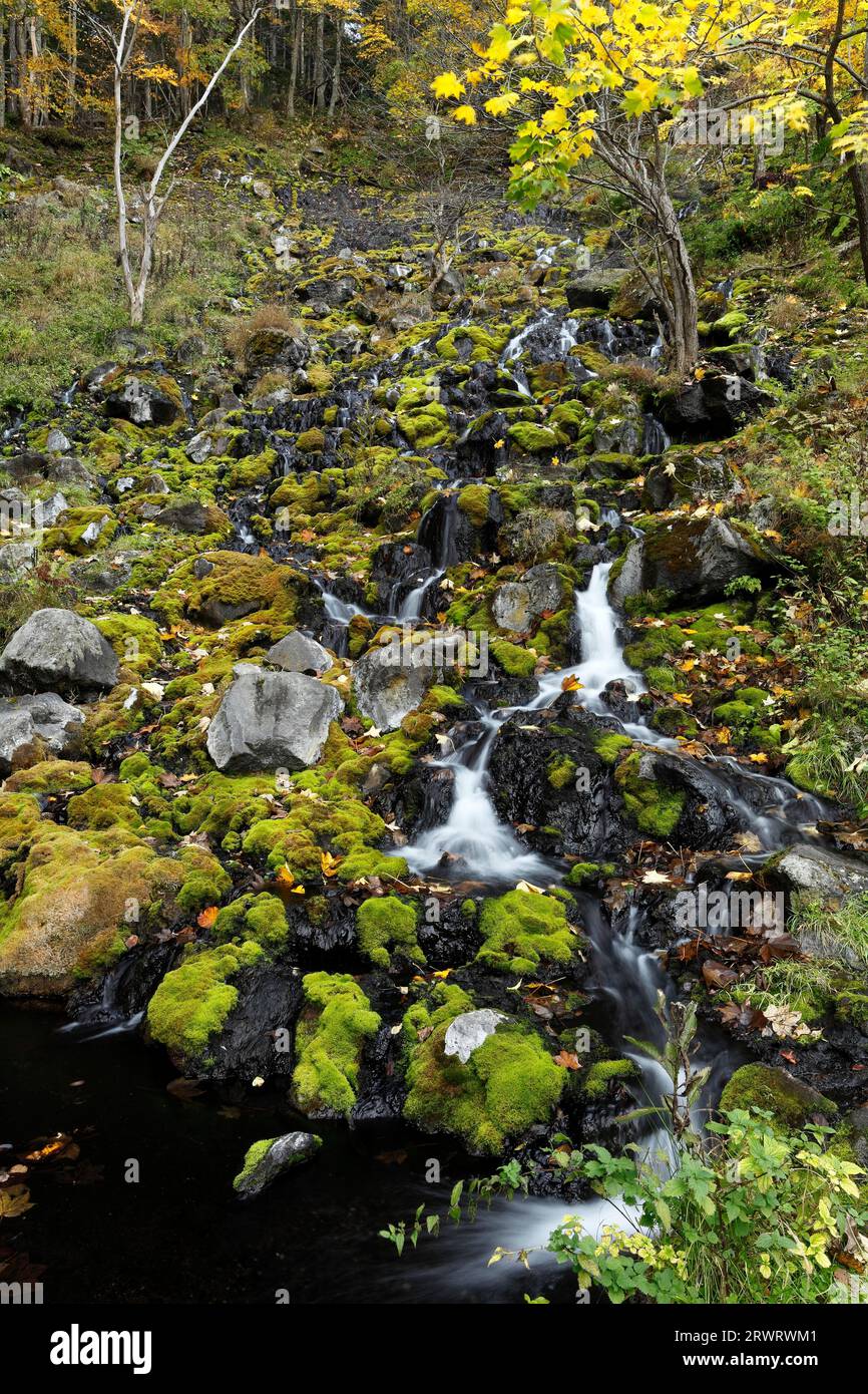 Onneto-yu no Taki Waterfall, Hokkaido Banque D'Images