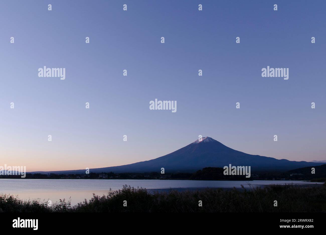 Aube à l'aube sur Mt. Fuji Banque D'Images