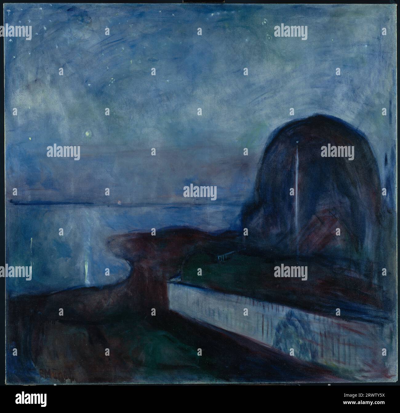 Edvard Munch - mort dans la salle de malade 1893 Banque D'Images