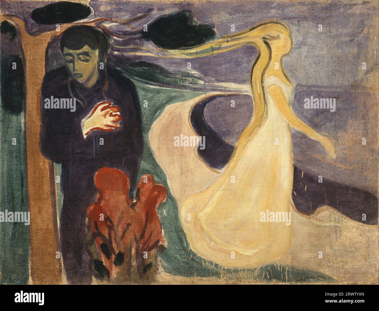 Edvard Munch - Séparation Banque D'Images