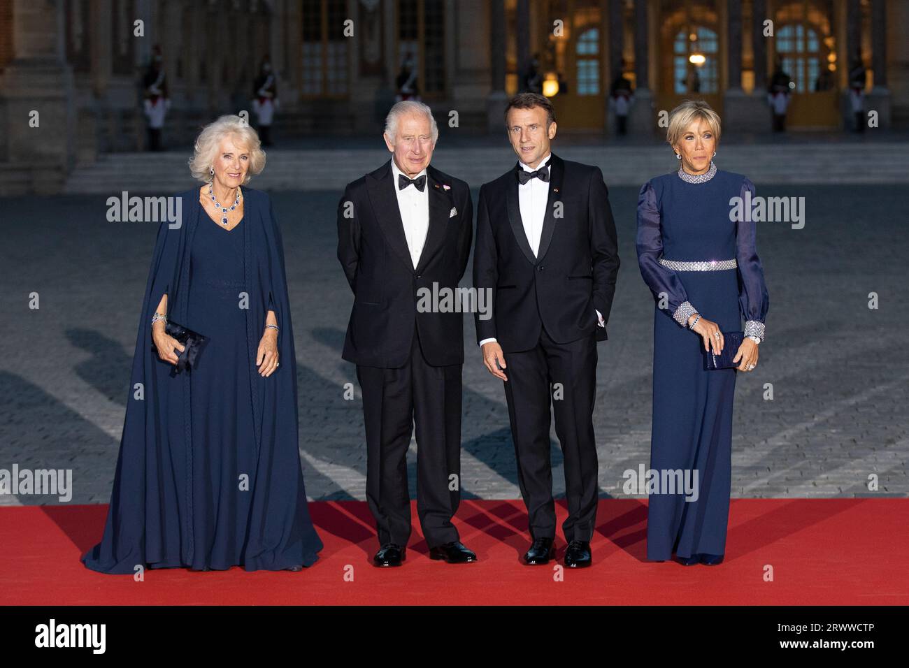 Versailles, France. 20 septembre 2023. Dîner d'État en l'honneur du roi Charles III et de la reine Camilla, François Loock / Alamy Banque D'Images