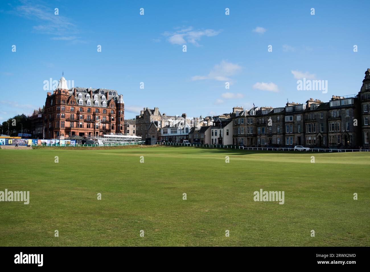 Parcours de golf de St Andrews - connu sous le nom de Old course dans la ville balnéaire populaire de Saint Andrews au nord-est d'Édimbourg, en Écosse. Banque D'Images
