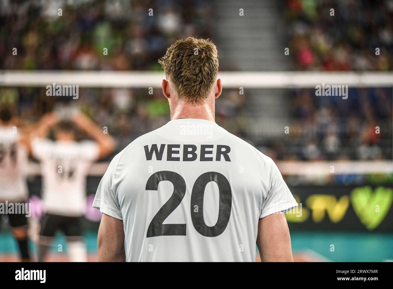 Linus Weber (Allemagne). Championnat du monde de volleyball 2022. Ronde de 16 Banque D'Images