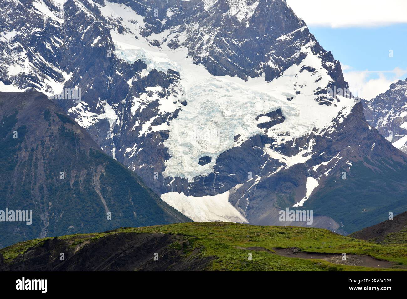 Parc national Torres del Paine. Glaciers. Provincia de Ultima Esperanza, Magallanes y Antartica Chilena. Banque D'Images