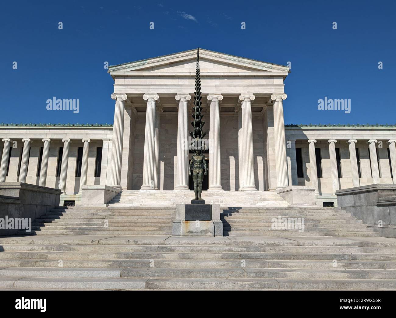 Extérieur de l'AKG Art Museum à Buffalo, New York. Banque D'Images
