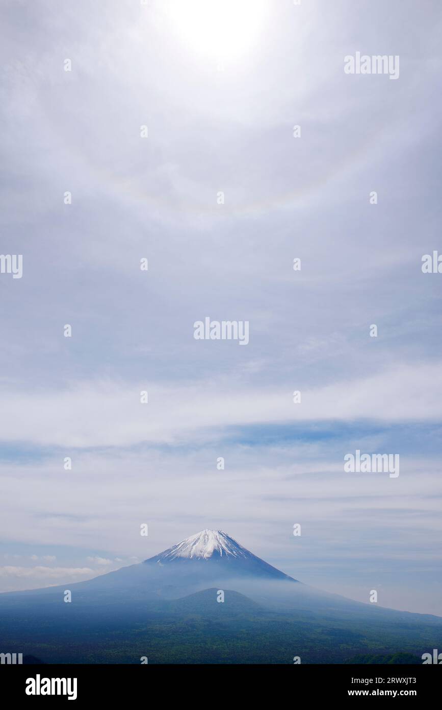 Crépuscule et Mt. Fuji à Yamanashi Banque D'Images