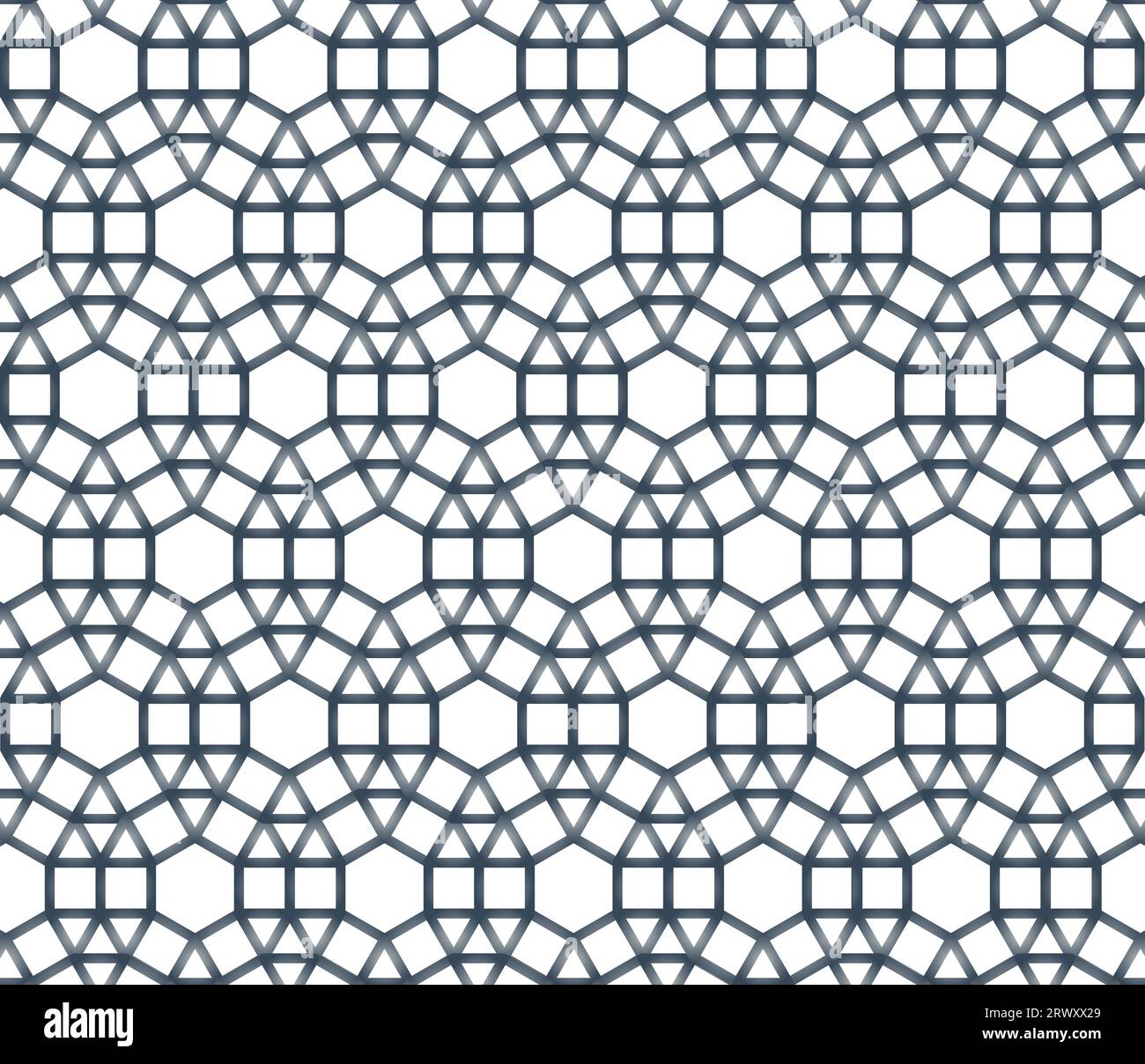 Seamless Pattern Silver Colors Arabic style Network Ornament décoratif Illustration de Vecteur