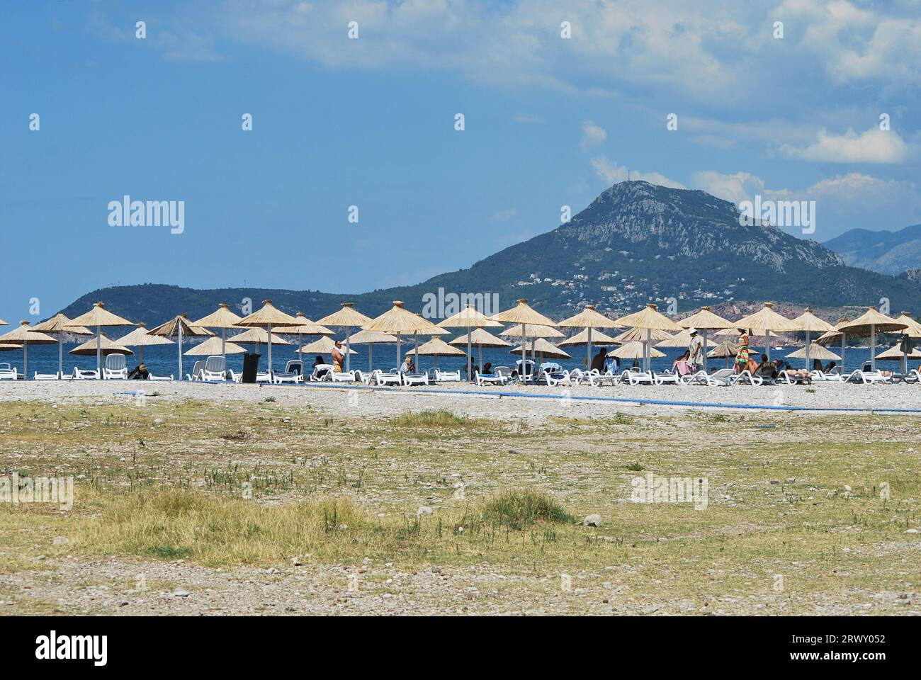 Plage de la ville de Bar City. Monténégro Banque D'Images