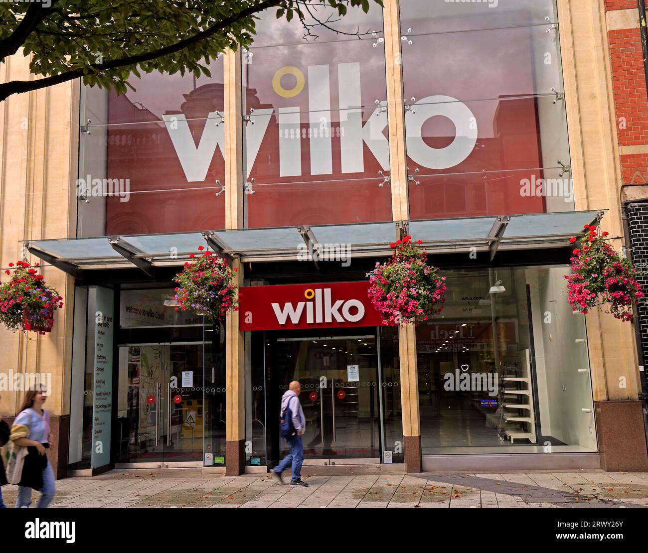 Magasin Wilko juste après la fermeture, Cardiff. Prise en septembre 2023 Banque D'Images