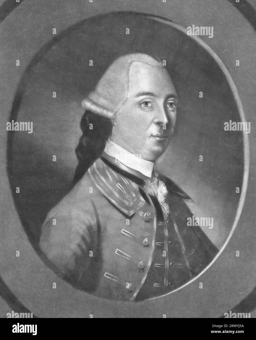 John Hancock (1737 – 1793) Père fondateur américain et patriote de la Révolution américaine. Banque D'Images