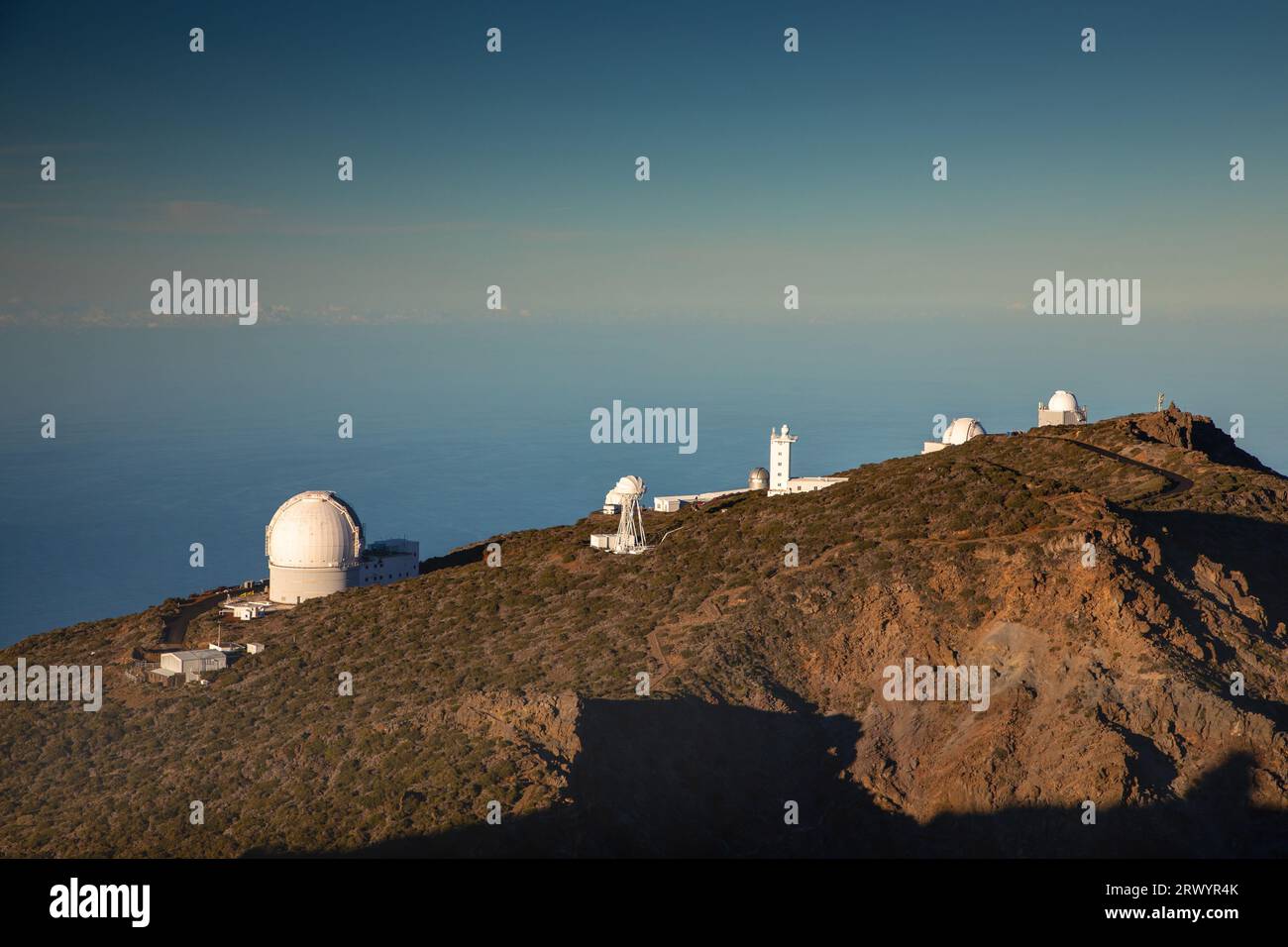 Observatoires à Roque de los Muchachos, Îles Canaries, la Palma Banque D'Images