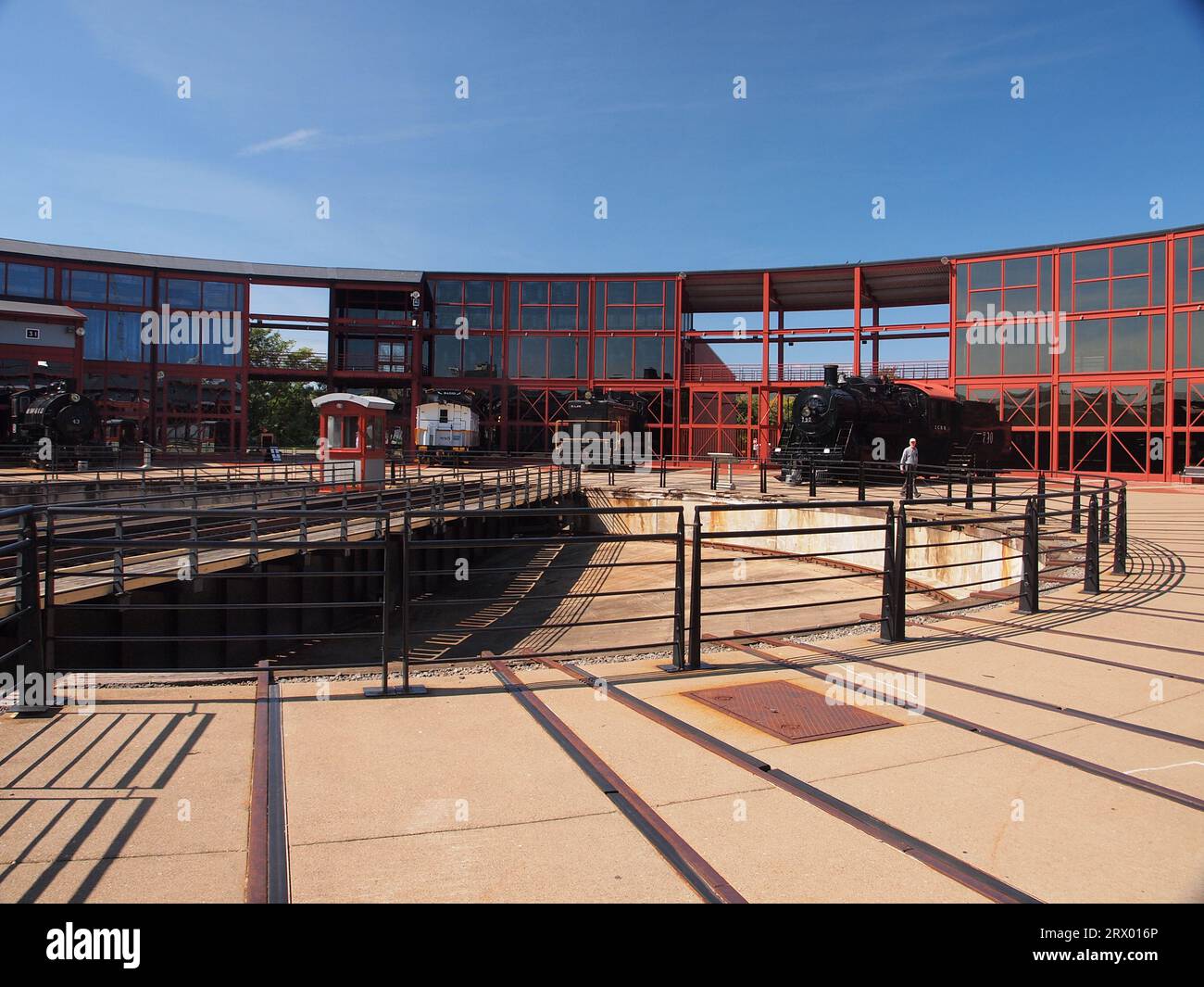 Steam Town à Scranton, en Pennsylvanie, est le site de nombreux morceaux historiques de l'histoire ferroviaire. D'une rotonde réaffectée à un équipement d'époque. Banque D'Images