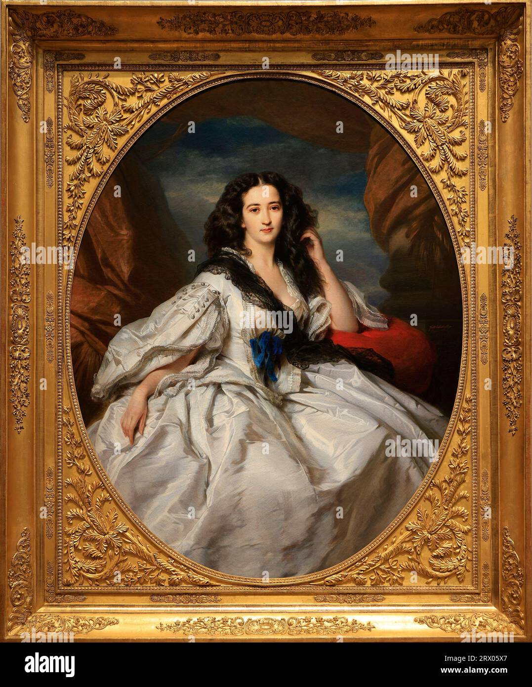 Madame de Jurjewicz, toile à l'huile créée en 1860 par Franz Xaver Winterhalter Banque D'Images