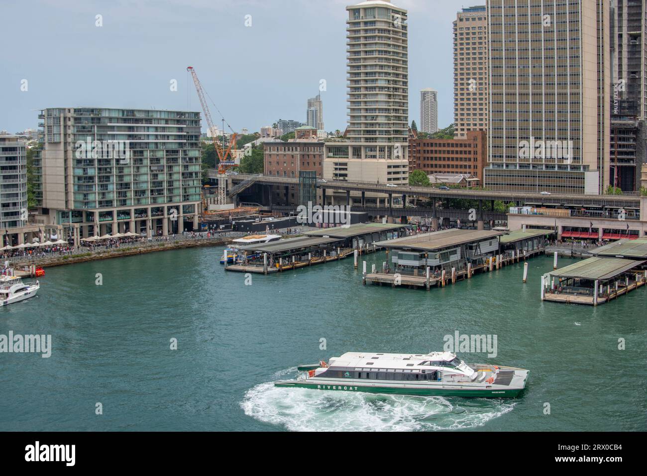 Circular Quay, Sydney, Australie, vue depuis le navire de croisière Ruby Princess 2019 Banque D'Images