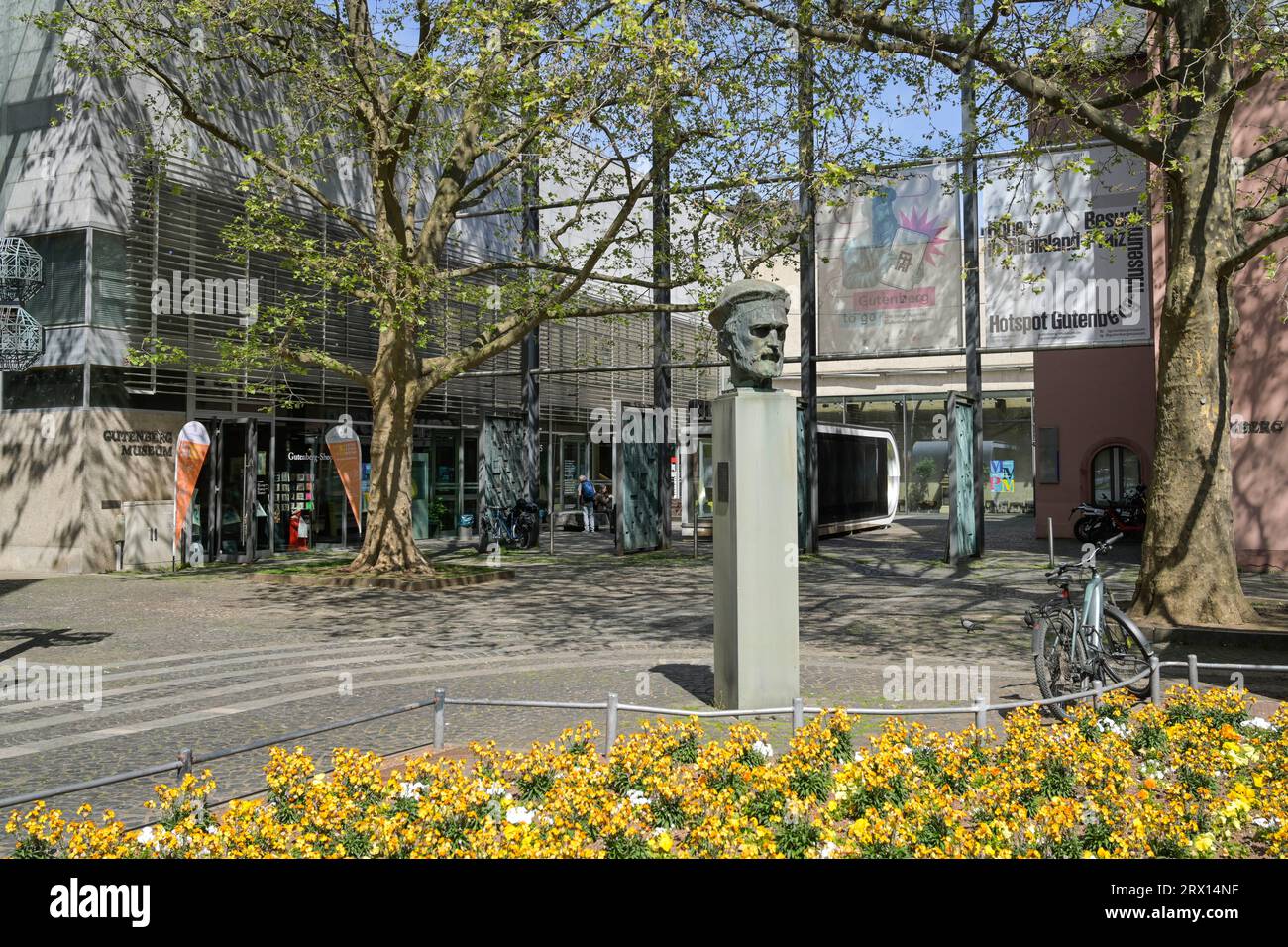 Schellbau, Musée Gutenberg, Liebfrauenplatz, Mayence, Rheinland-Pfalz, Allemagne Banque D'Images