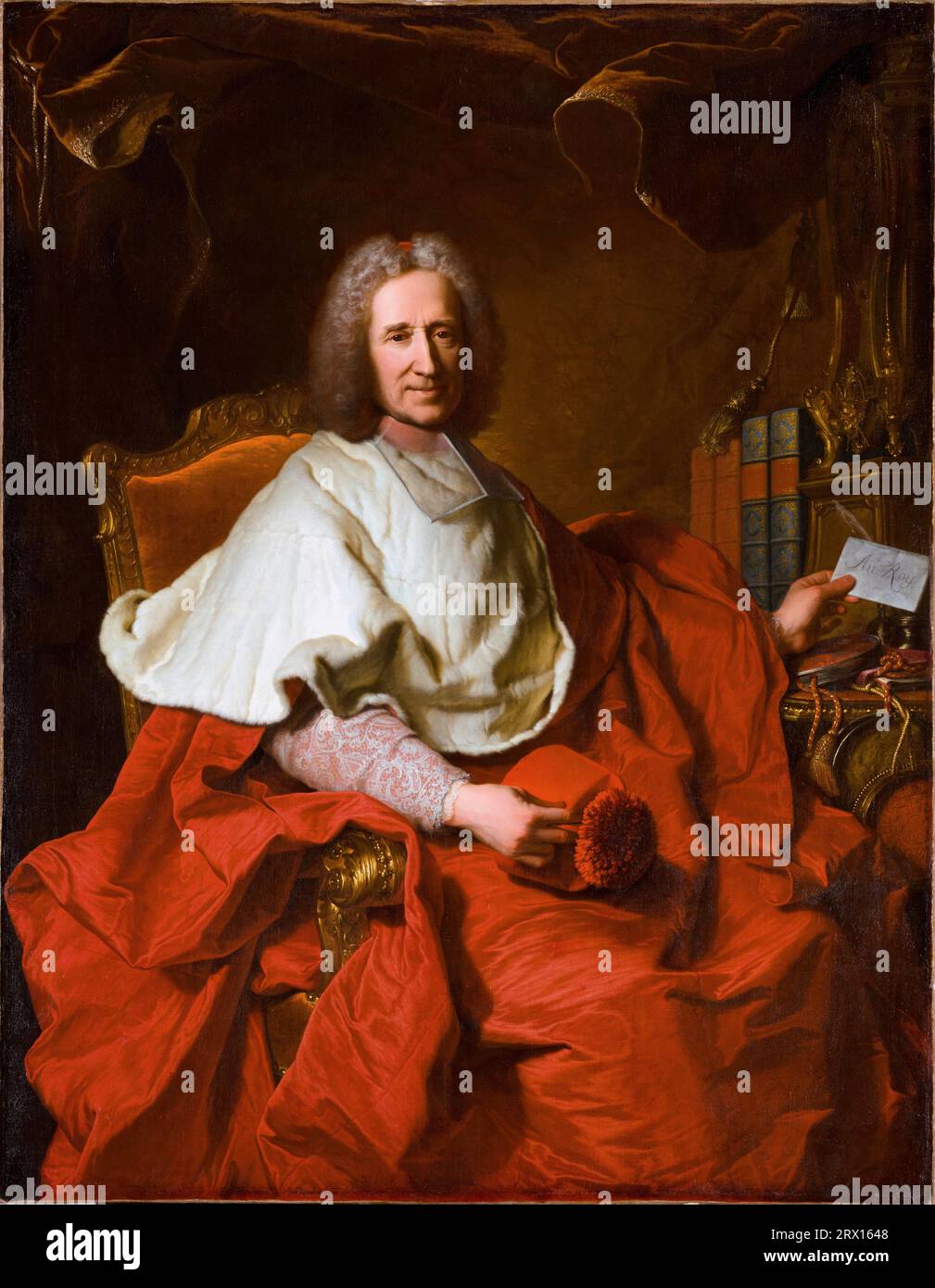 Portrait du cardinal français Guillaume Dubois, 1656 – 1723, peinture à l'huile de l'artiste français Hyacinthe Rigaud, ca. 1723 Banque D'Images