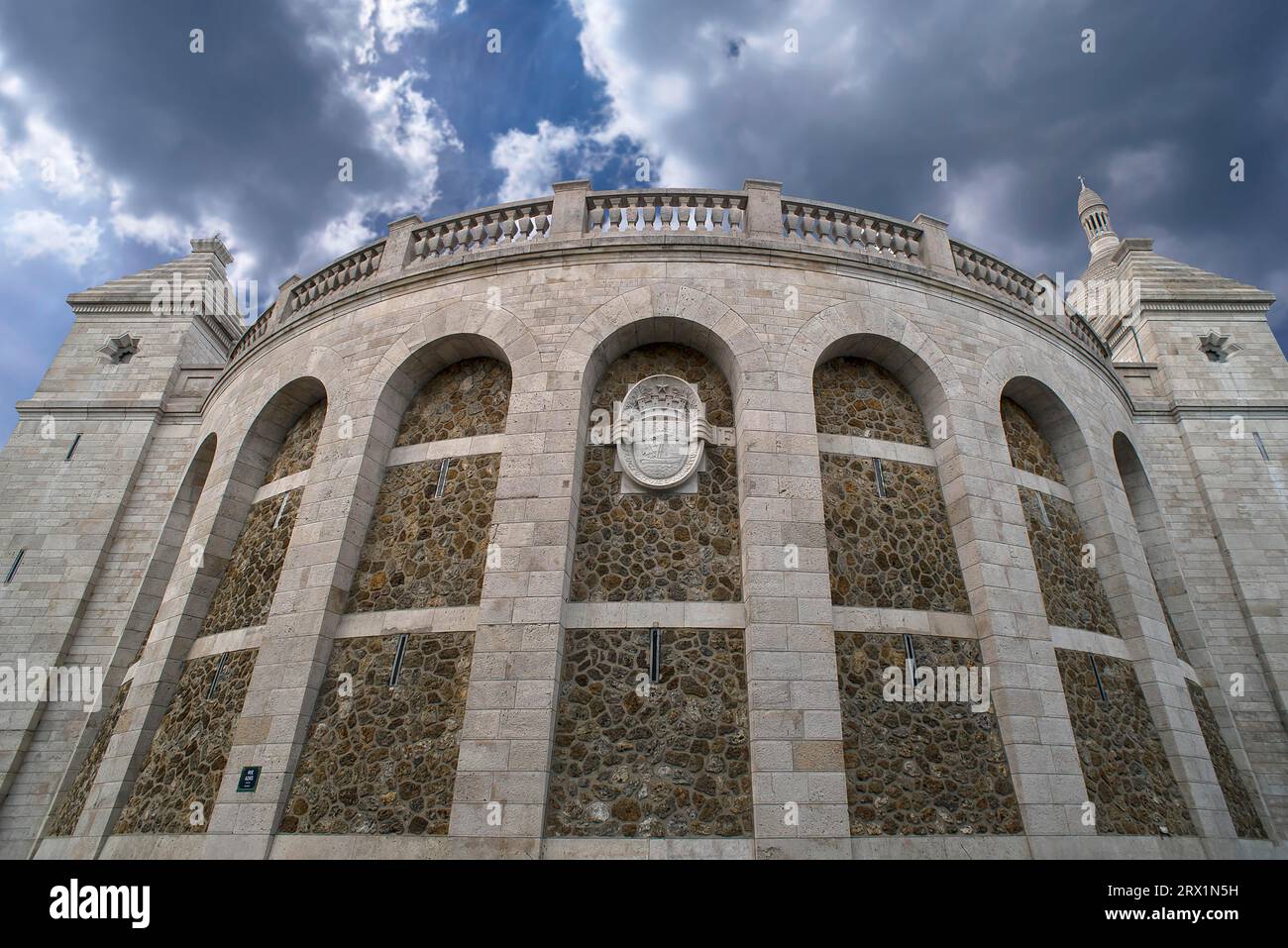 Construit en 1835, le Château d'eau de Montmartre est un ancien réservoir d'eau, Montmartre, Paris, France Banque D'Images