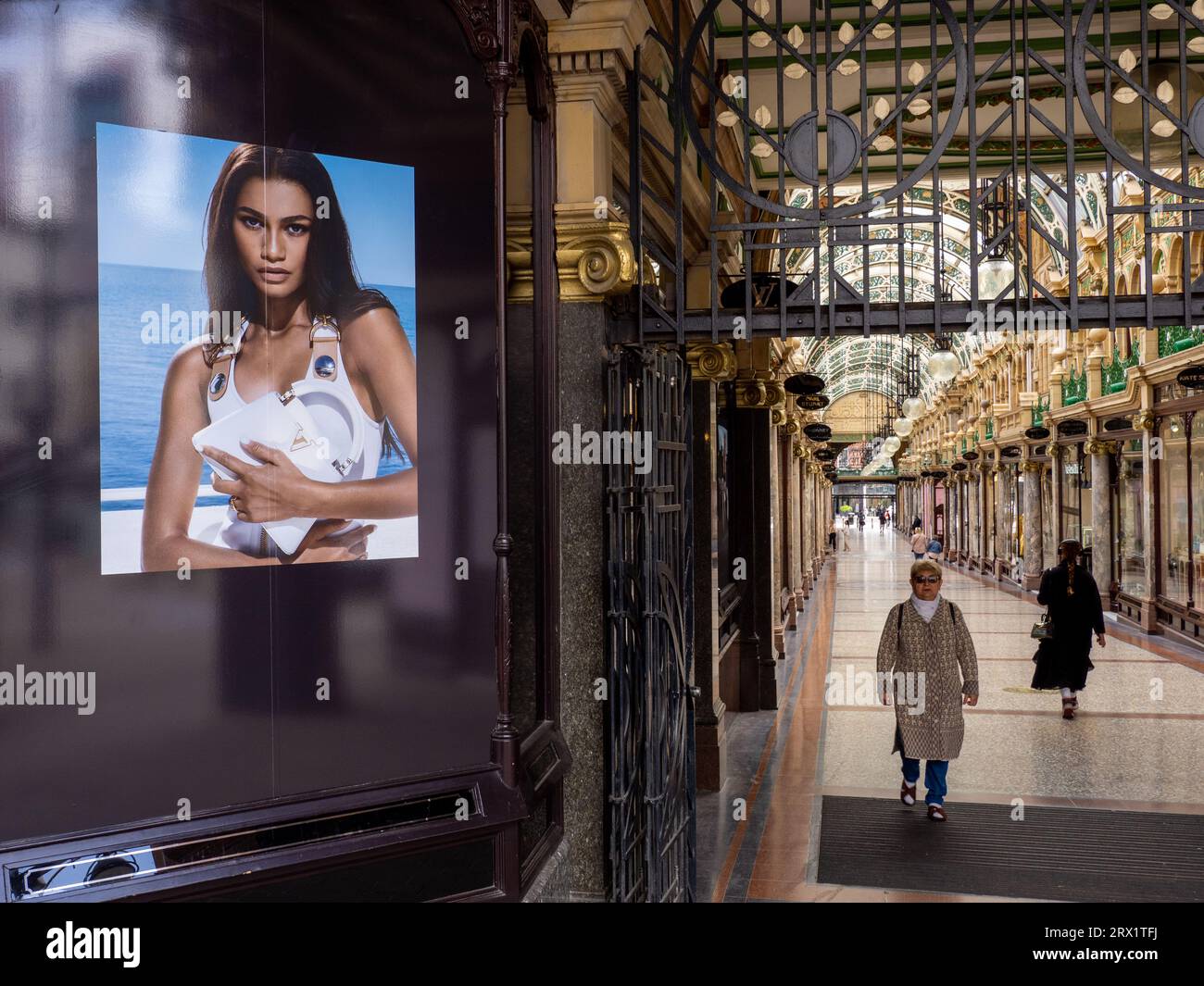 Centre commercial Victoria Arcade, Leeds Royaume-Uni. Banque D'Images