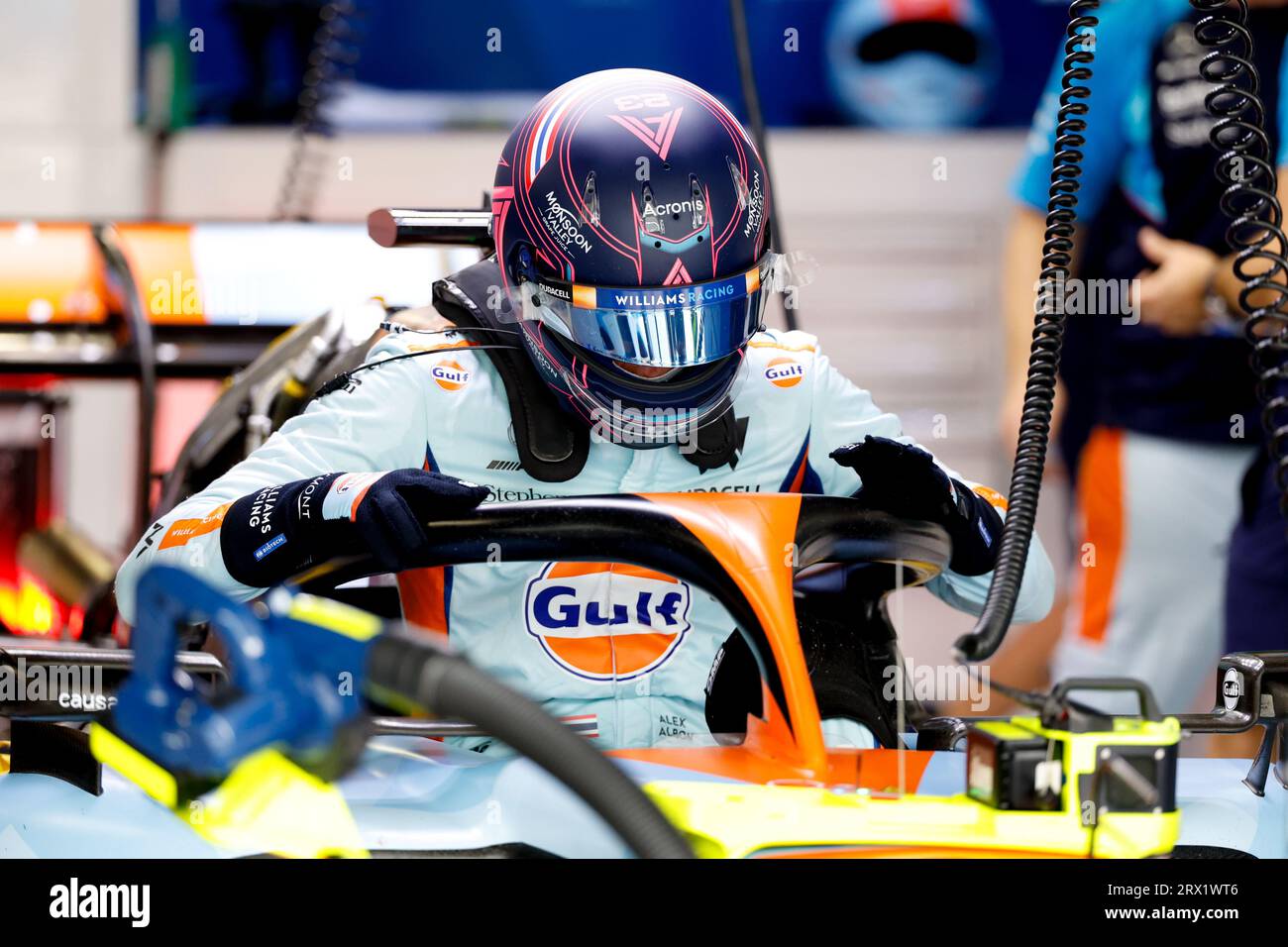 Suzuka, Japon. 22 septembre 2023. ALBON Alexander (tha), Williams Racing FW45, portrait lors du Grand Prix du Japon Lenovo de Formule 1 2023, 16e manche du Championnat du monde de Formule 1 2023 du 22 au 24 septembre 2023 sur le Suzuka International Racing course, à Suzuka - photo DPPI crédit : DPPI Media/Alamy Live News Banque D'Images