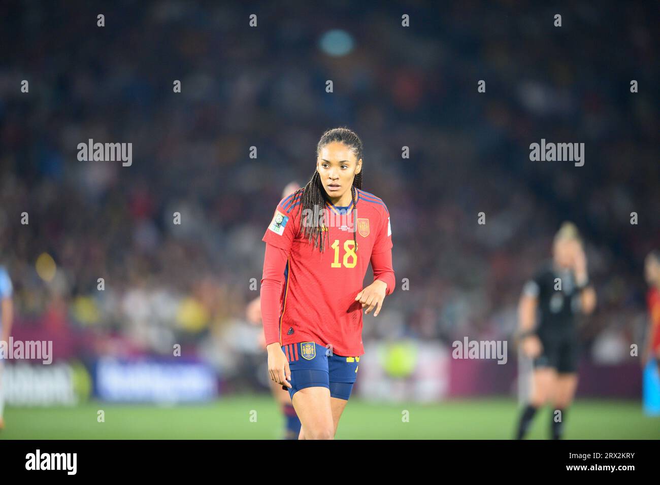 Stade Australia, Sydney - 2023 août 20 : Salma Paralluelo espagnole lors de la finale de la coupe du monde féminine 2023 Banque D'Images