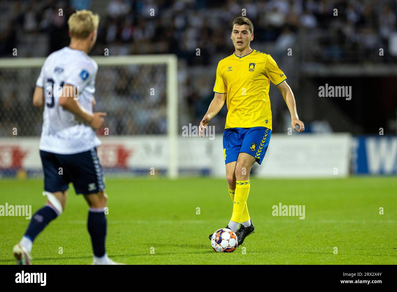 Aarhus, Danemark. 17 septembre 2023. Jacob Rasmussen (4) de Broendby IF vu lors du match 3F Superliga entre Aarhus GF et Broendby IF à Ceres Park à Aarhus. (Crédit photo : Gonzales photo - Teis Markfoged). Banque D'Images