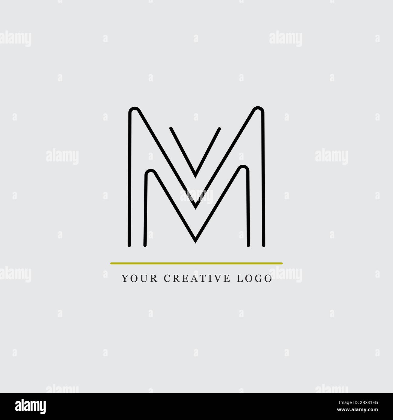 M logo, société, nom, marque, format vectorisé Illustration de Vecteur