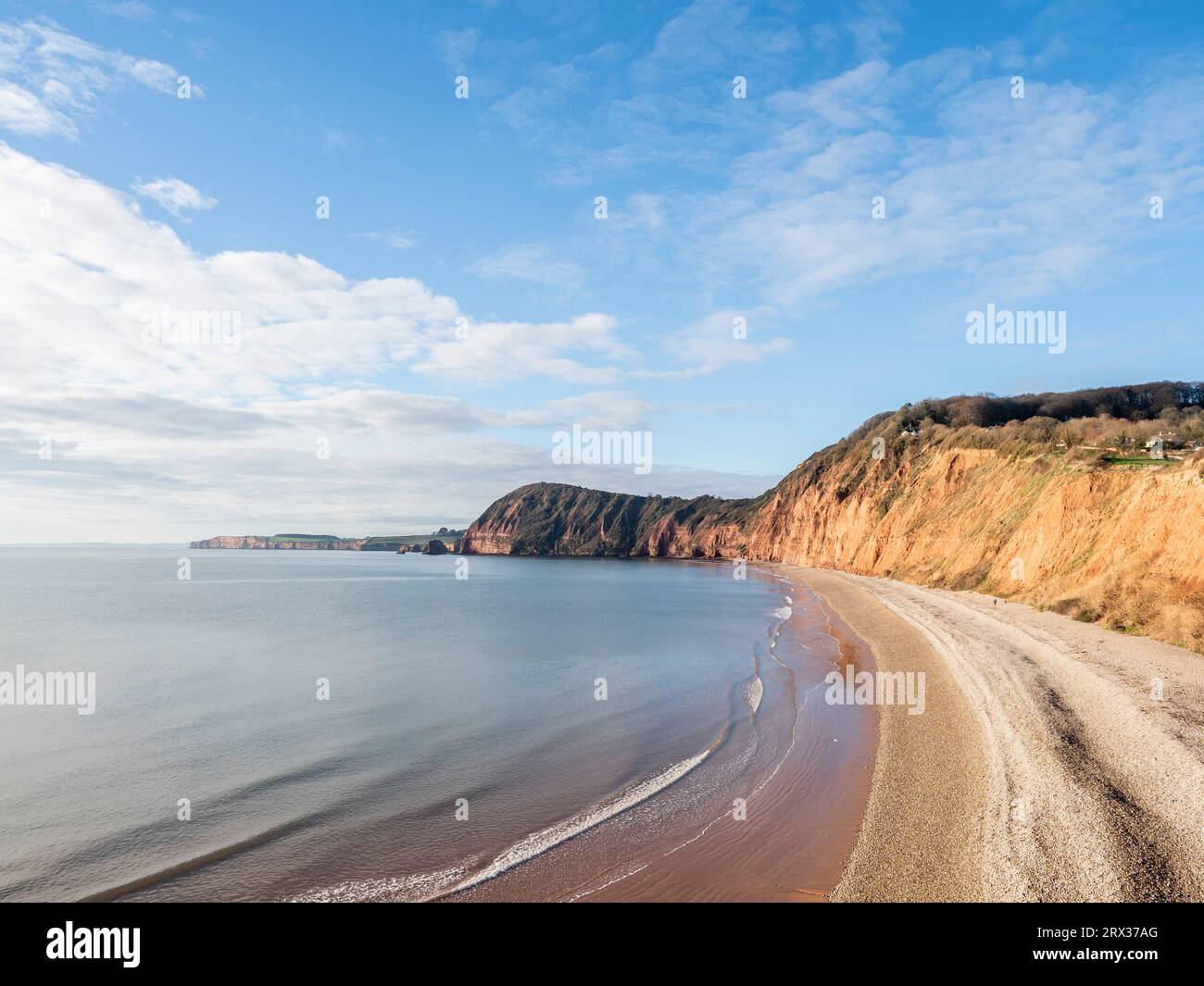 Jacob's Ladder Beach, Sidmouth, Devon, Angleterre, Royaume-Uni, Europe Banque D'Images