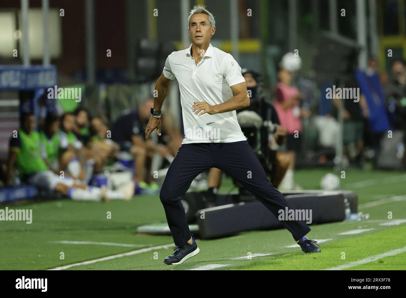 Salerne, Italie. 25 août 2023. Paulo Sousa entraîneur-chef de l'US Salernitana lors du match de Serie A entre l'US Salernitana et Frosinone Calcio au stade Arechi de Salerne (Italie), le 22 septembre 2023. Crédit : Insidefoto di andrea staccioli/Alamy Live News Banque D'Images