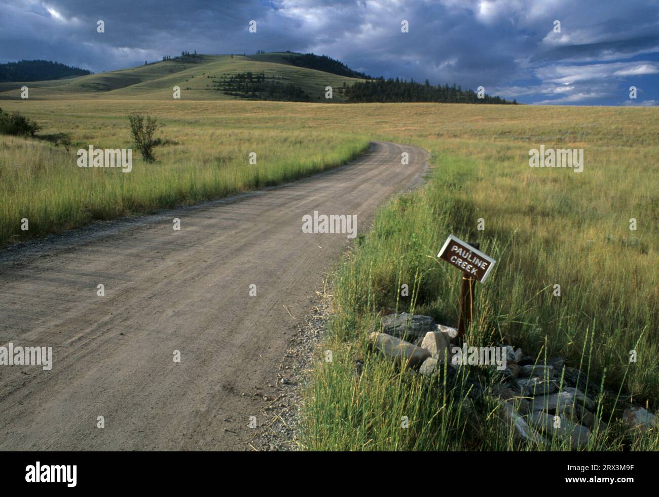 Red Sleep Mountain Drive, National Bison Range, Montana Banque D'Images