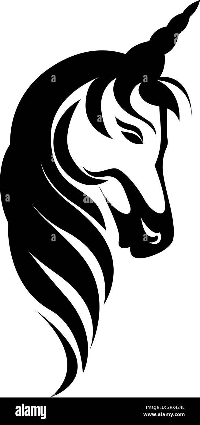 Tatouage Cheval Noir Et Blanc Image Vectorielle Stock Alamy