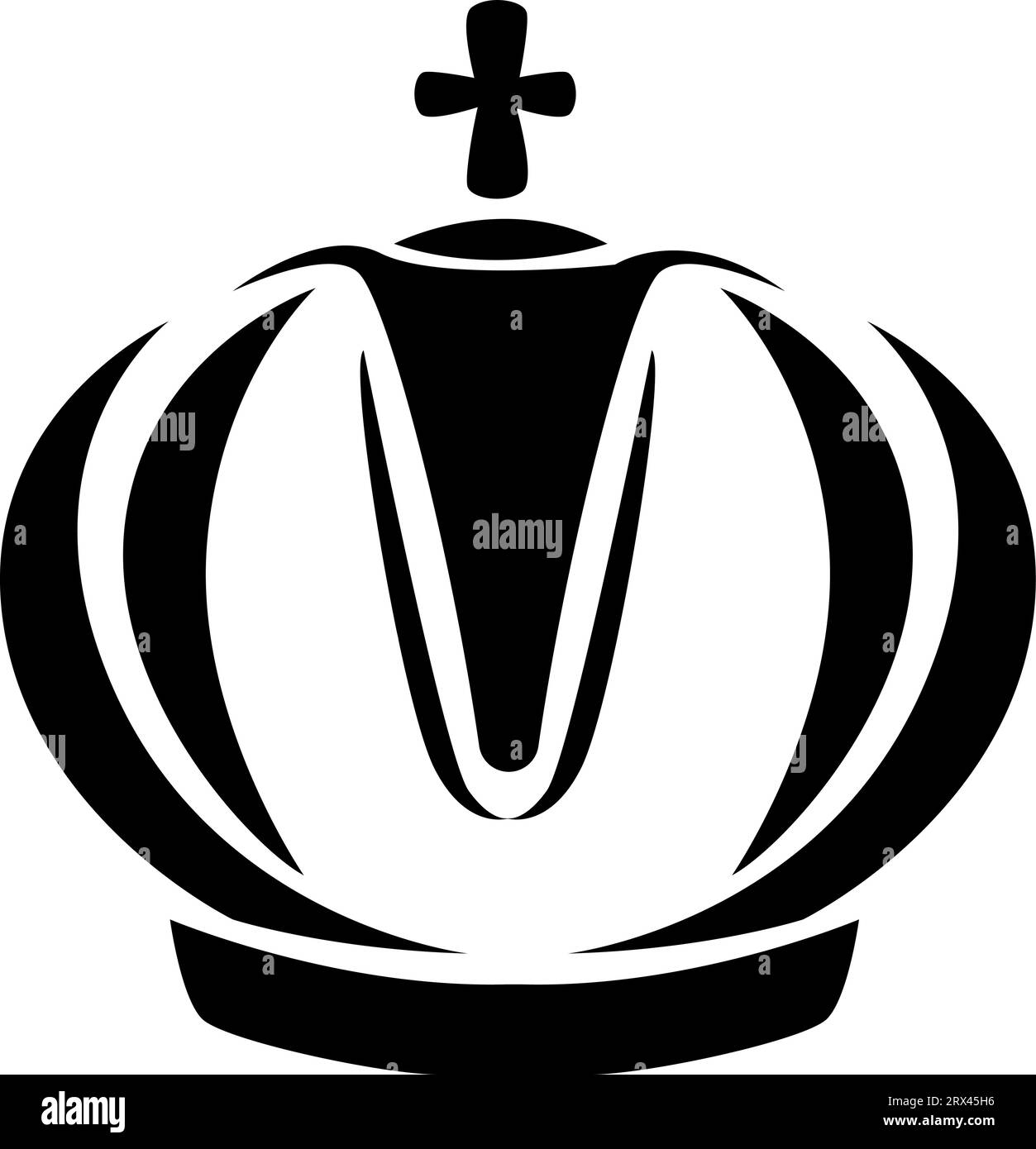 Tatouage de couronne noire, illustration de tatouage, vecteur sur un fond blanc. Illustration de Vecteur