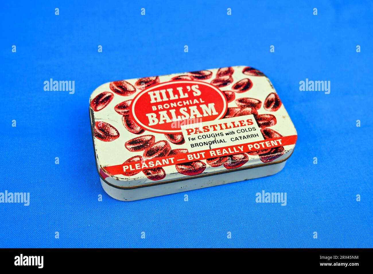 Vintage Hills Bronchial Balsam pastilles pour toux avec rhume catarrhe bronchique 'agréable mais vraiment puissant' Banque D'Images
