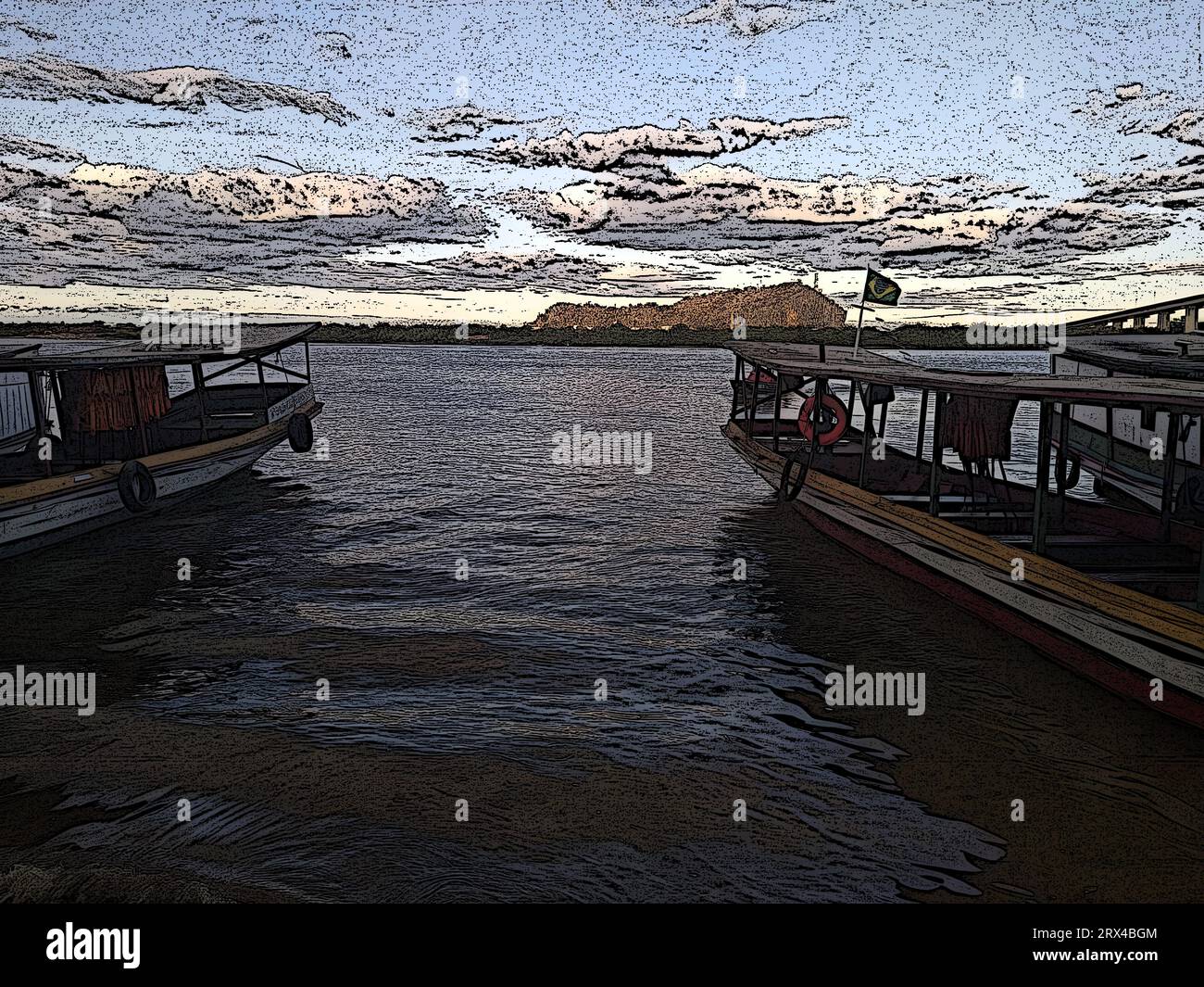 c'est le papier peint de rivière paysage d'illustration de photographie Banque D'Images