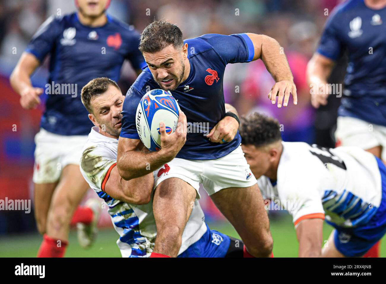 Marseille, France. 21 septembre 2023. Melvyn Jaminet lors de la coupe du monde XV RWC Pool Un match entre la France et la Namibie au Stade Vélodrome, Marseille, France le 21 septembre 2023. Crédit : Victor Joly/Alamy Live News Banque D'Images