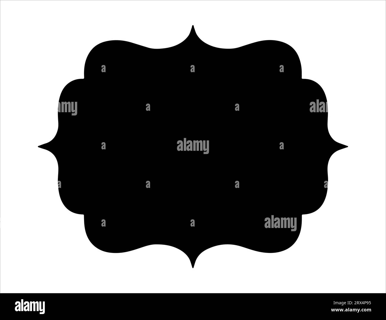 Illustration vectorielle de silhouette de cadre de support Illustration de Vecteur