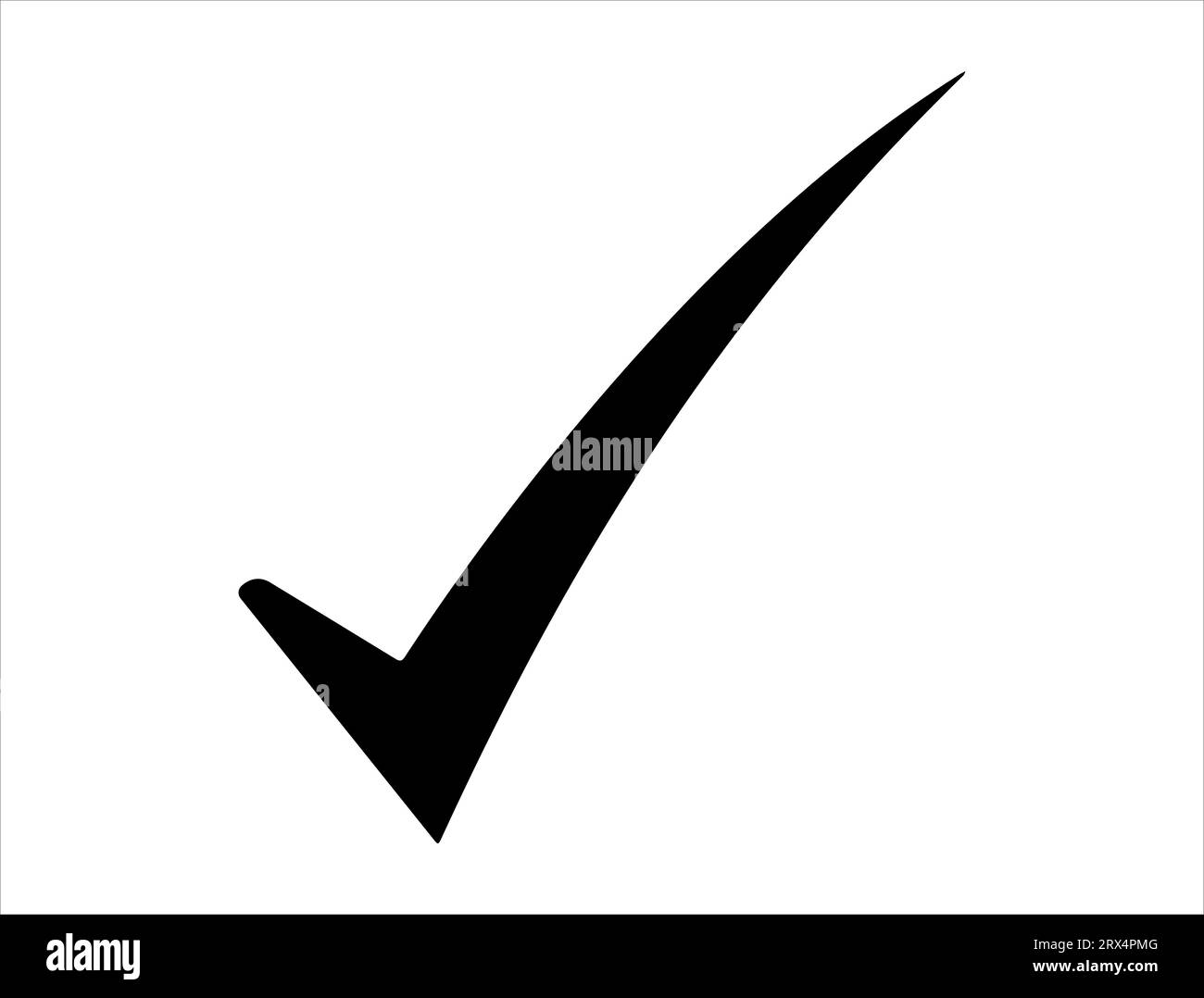 Cochez la case silhouette vector art fond blanc Illustration de Vecteur