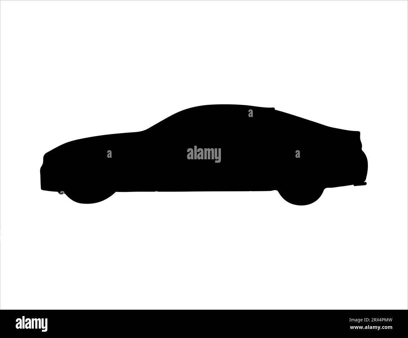 Fond blanc d'art vectoriel silhouette de voiture Illustration de Vecteur