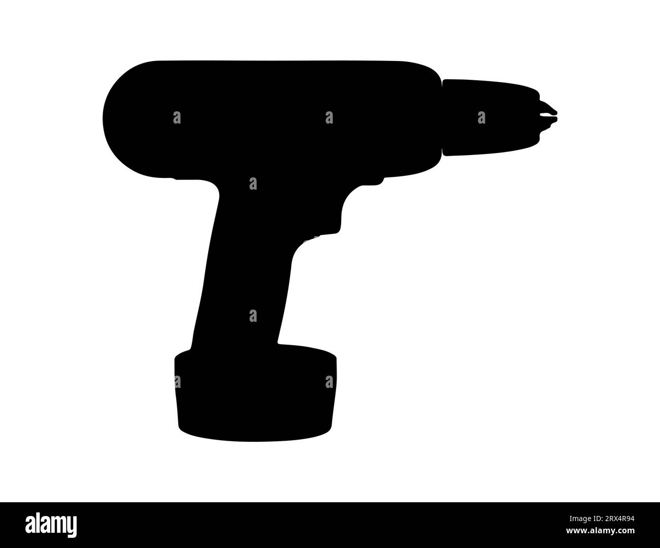 Percez silhouette vector art fond blanc Illustration de Vecteur